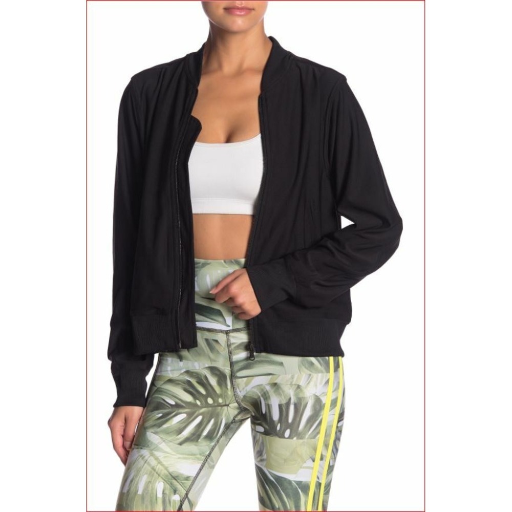 Gottex Women Black Star Bomb Full Zip Jacket Eagle Graphic XGT-G8103J S